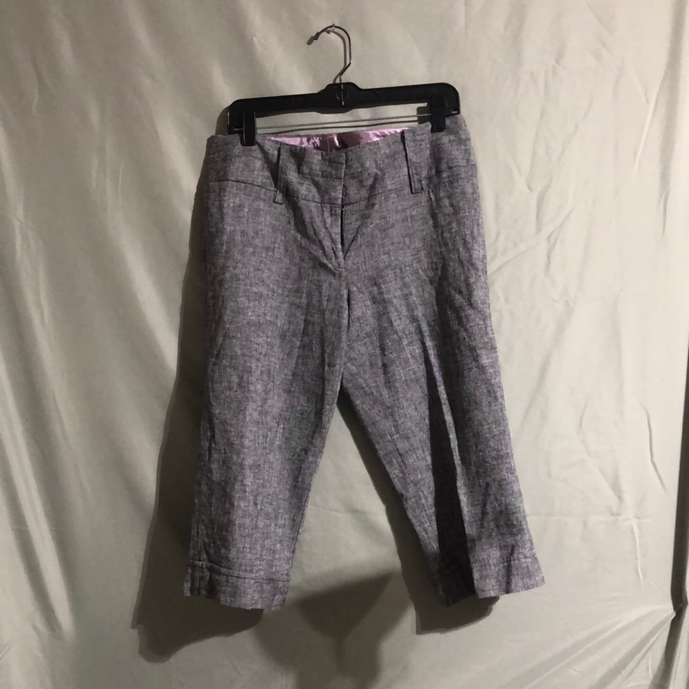 Heather Grey work capris size 6